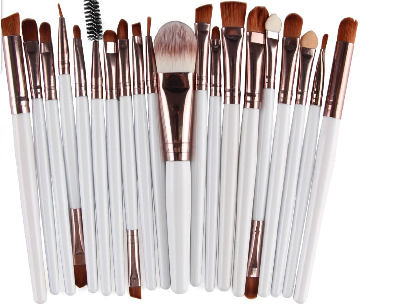 Professional Makeup Brush Set - Loose Powder, Blush & Eyeshadow Brushes Kit
