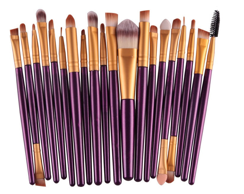 Professional Makeup Brush Set - Loose Powder, Blush & Eyeshadow Brushes Kit