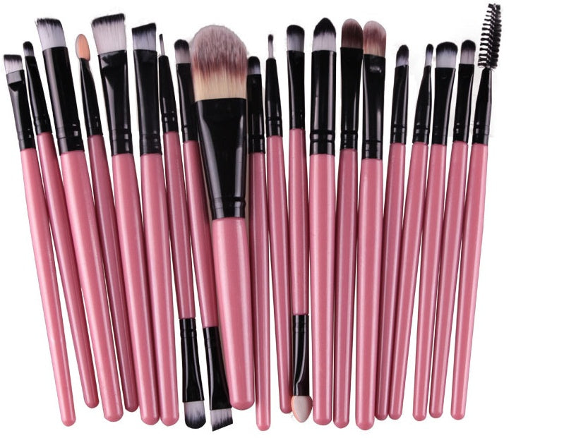 Professional Makeup Brush Set - Loose Powder, Blush & Eyeshadow Brushes Kit