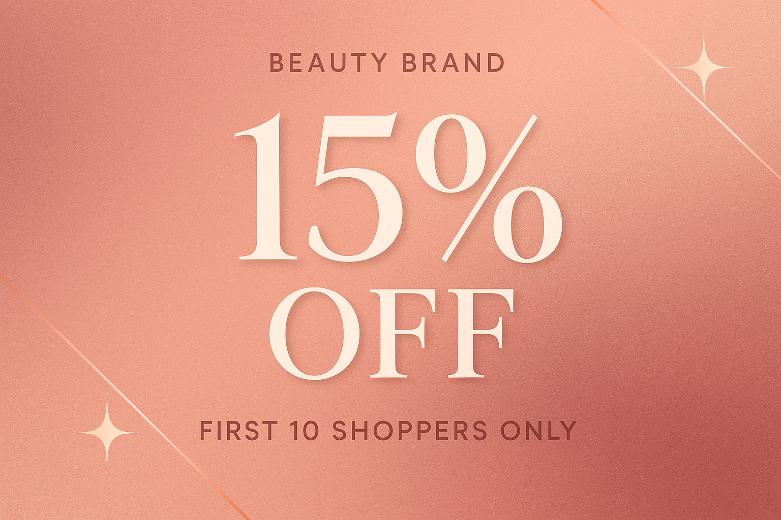 15% Discount Banner