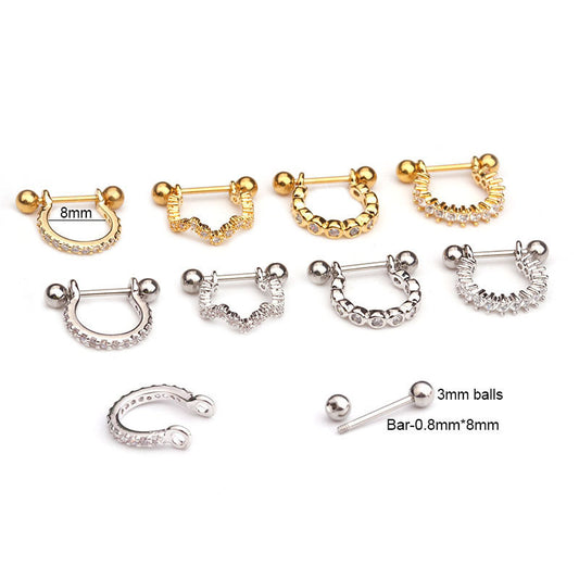 Zircon soft ear bone nails