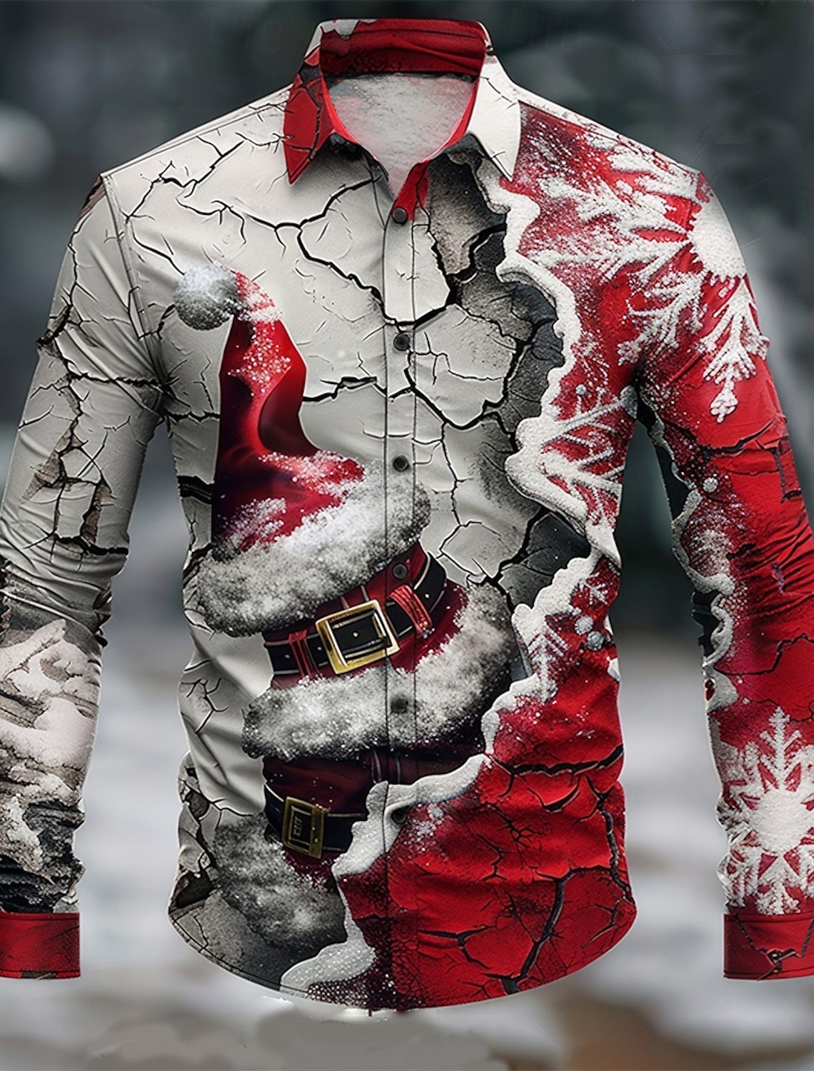 Fashion Personality 3D Digital Printing Men's Shirt