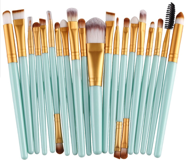 Professional Makeup Brush Set - Loose Powder, Blush & Eyeshadow Brushes Kit