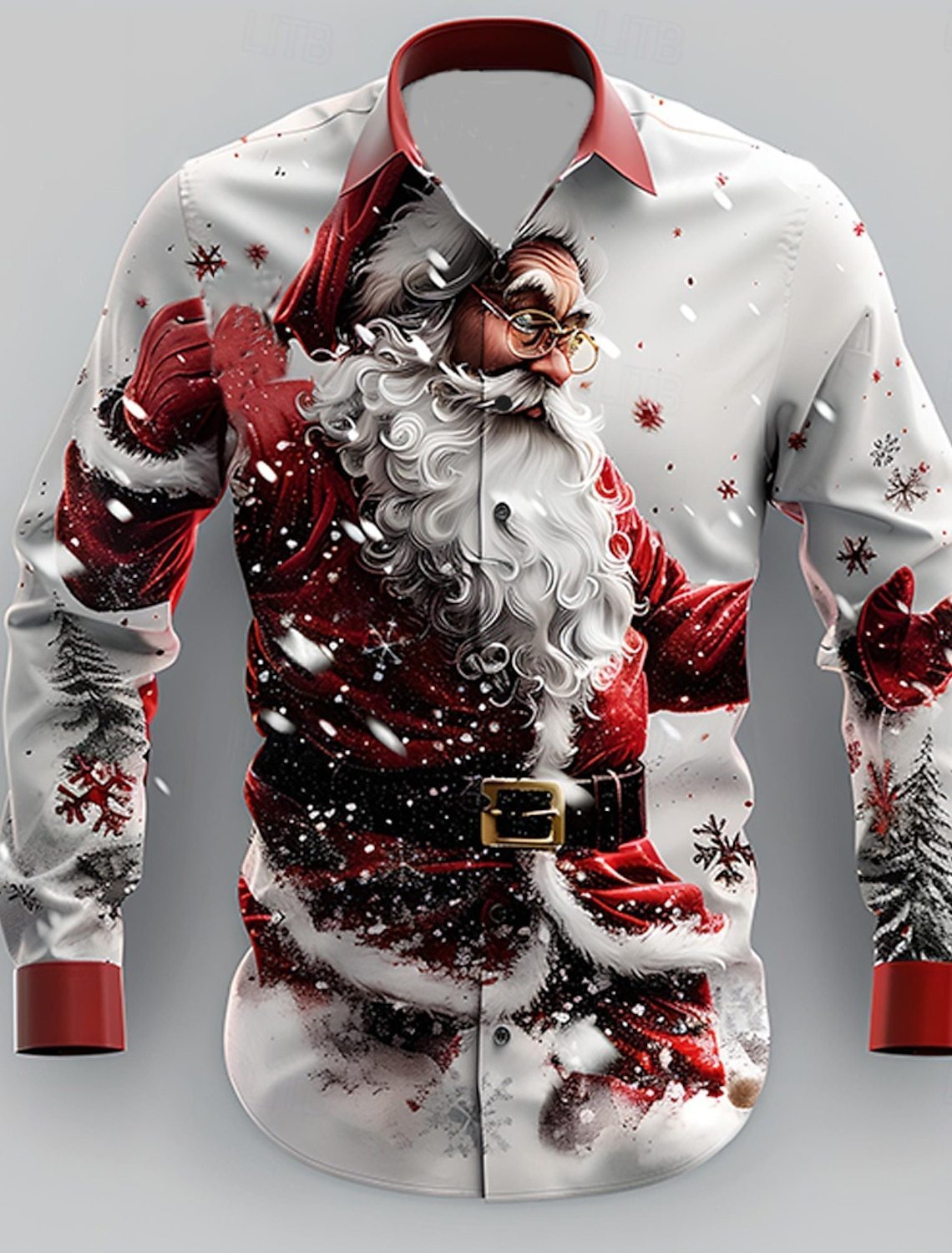 Fashion Personality 3D Digital Printing Men's Shirt