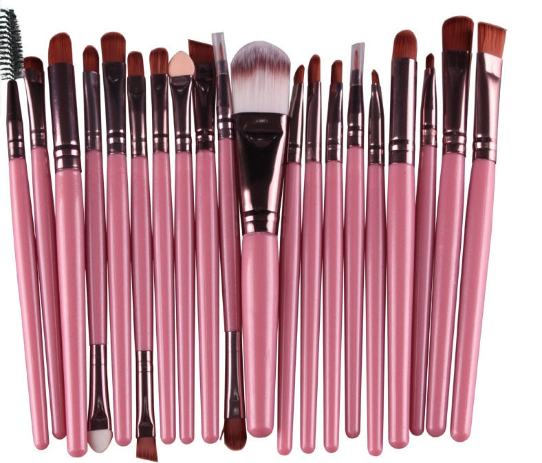 Professional Makeup Brush Set - Loose Powder, Blush & Eyeshadow Brushes Kit