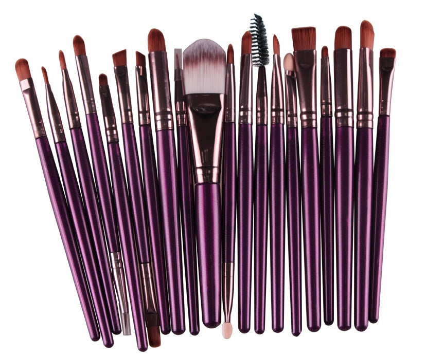 Professional Makeup Brush Set - Loose Powder, Blush & Eyeshadow Brushes Kit