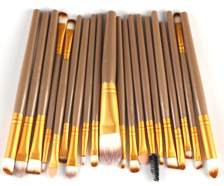 Professional Makeup Brush Set - Loose Powder, Blush & Eyeshadow Brushes Kit