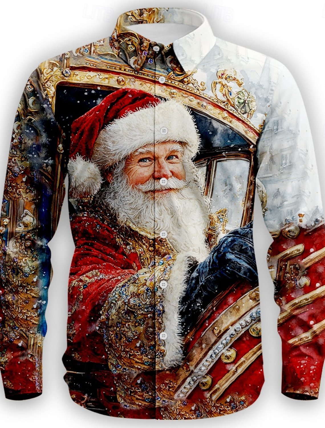 Fashion Personality 3D Digital Printing Men's Shirt