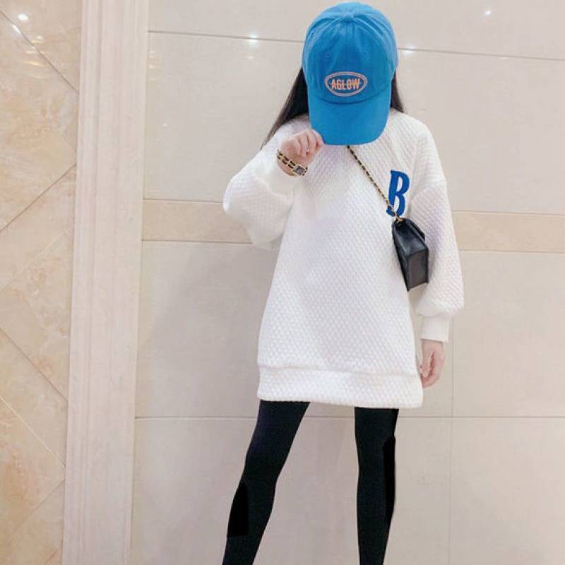 Girls' Suits New Children's Net Red Sweater Autumn Clothes