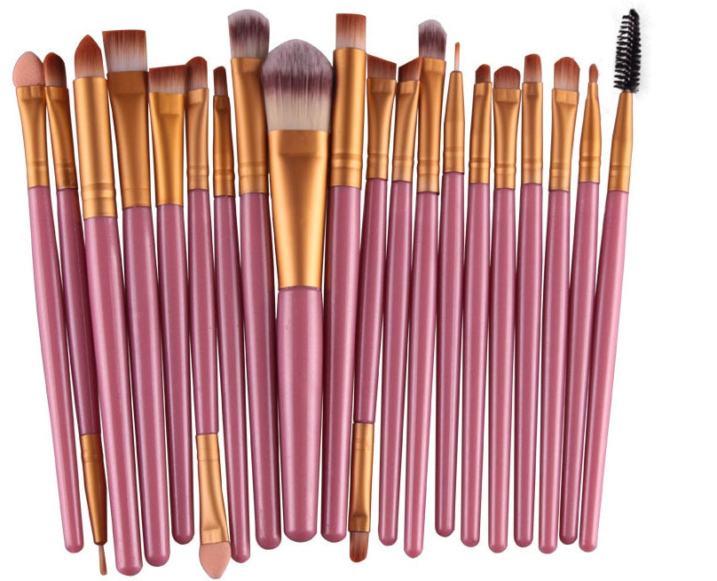 Professional Makeup Brush Set - Loose Powder, Blush & Eyeshadow Brushes Kit