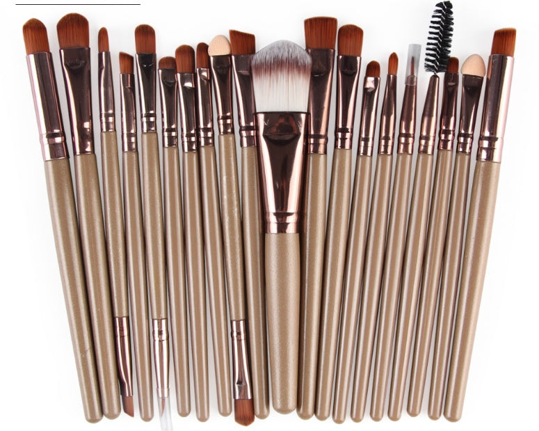Professional Makeup Brush Set - Loose Powder, Blush & Eyeshadow Brushes Kit