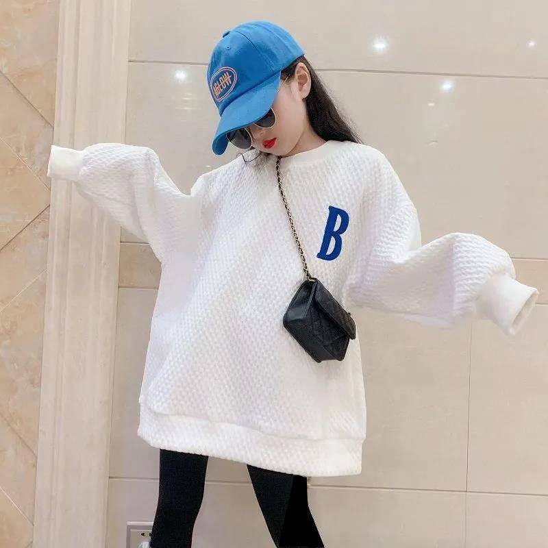 Girls' Suits New Children's Net Red Sweater Autumn Clothes