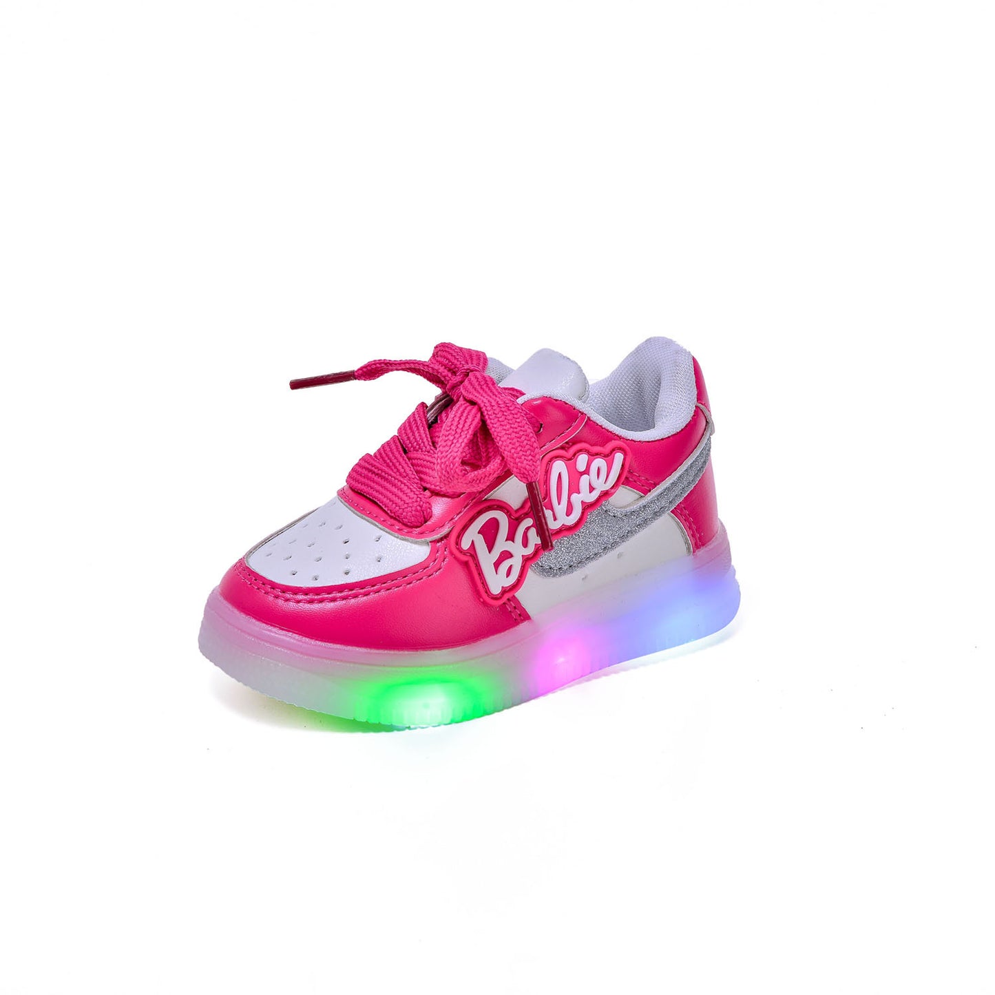 Girls' Soft Soled Casual Letter Illuminated Board Shoes