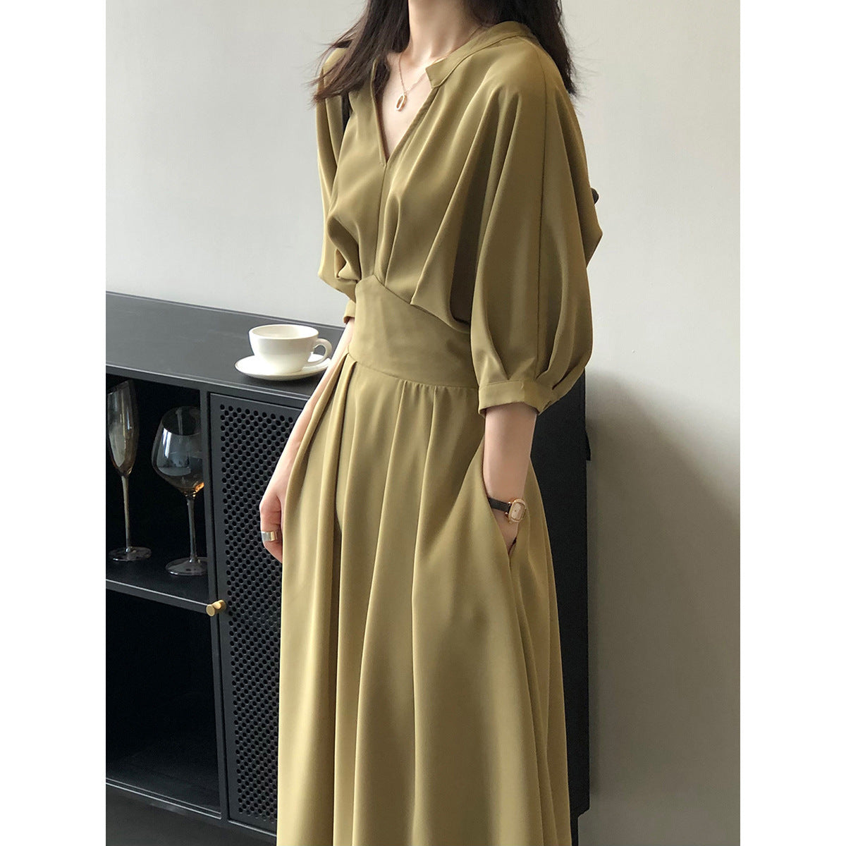 V-neck Dresses Women