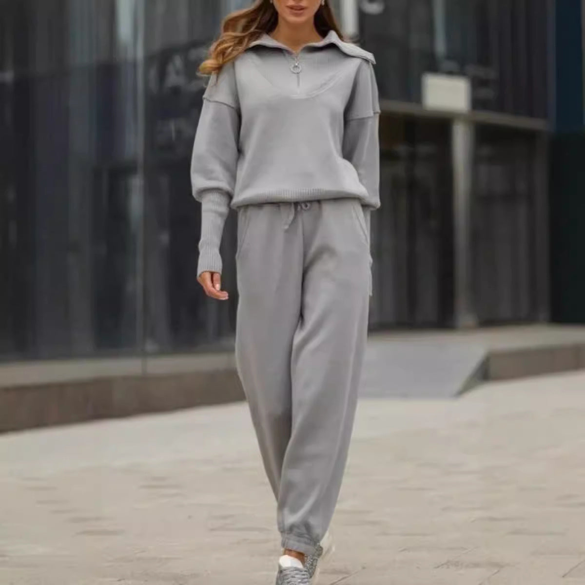 Long Sleeve Drawstring Trousers