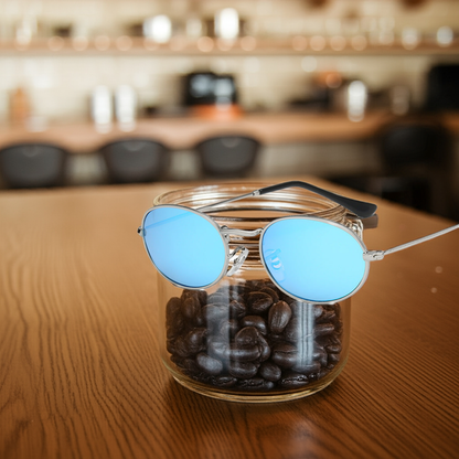 Fashion Women's Oval Sunglasses- Luxury Metal Frame