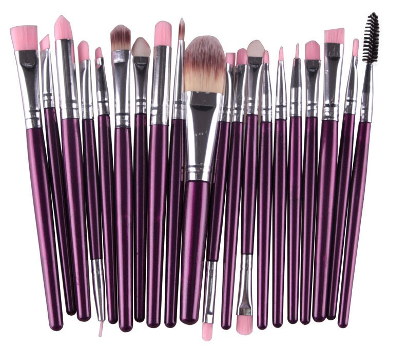 Professional Makeup Brush Set - Loose Powder, Blush & Eyeshadow Brushes Kit