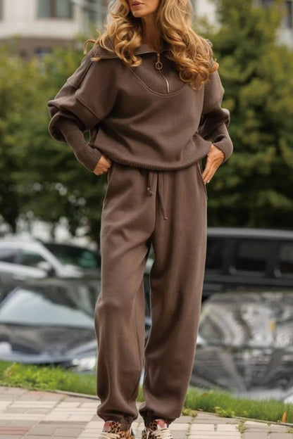 Long Sleeve Drawstring Trousers
